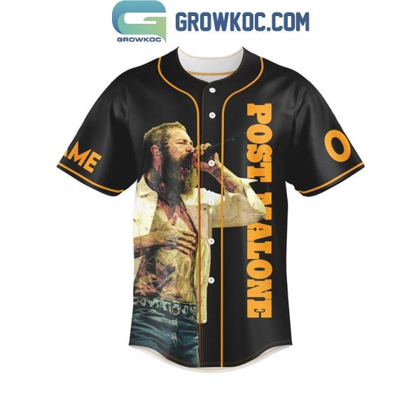 Post Malone I Dream It All Ever Since I Was Young Personalized Baseball Jersey