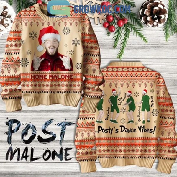 Post Malone Posty’s Dance Vibes Christmas 2024 Ugly Sweater