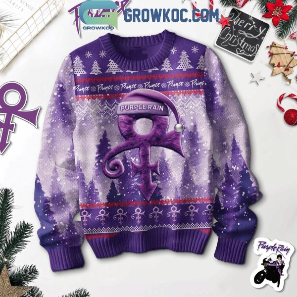 Prince 2024 Purple Rain In Christmas Ugly Sweater