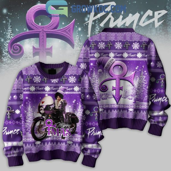 Prince Merry Purple Rain Christmas Princemas 2024 Holidays Ugly Sweater