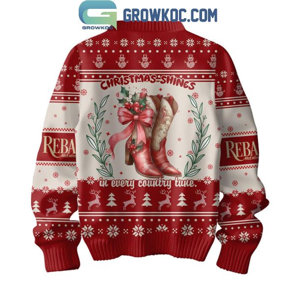 Reba McEntire Christmas Shines In Every Country Time 2024 Ugly Sweater