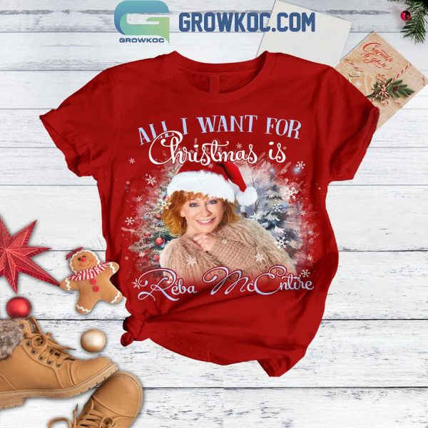 Reba McEntire Is All I Want For Fancy Christmas Fleece Pajamas Set