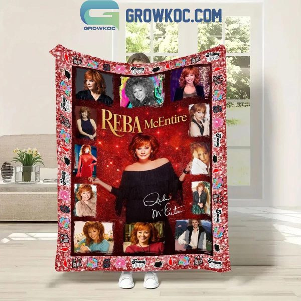 Reba McEntire Stay Fancy 2024 Christmas Fleece Blanket Quilt