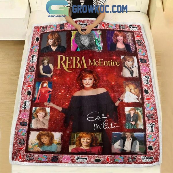 Reba McEntire Stay Fancy 2024 Christmas Fleece Blanket Quilt