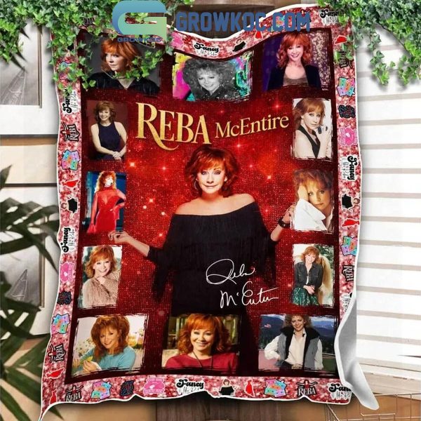 Reba McEntire Stay Fancy 2024 Christmas Fleece Blanket Quilt