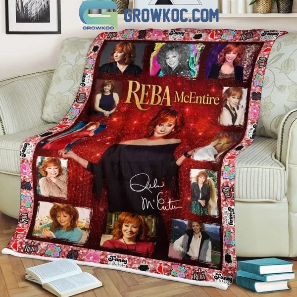 Reba McEntire Stay Fancy 2024 Christmas Fleece Blanket Quilt