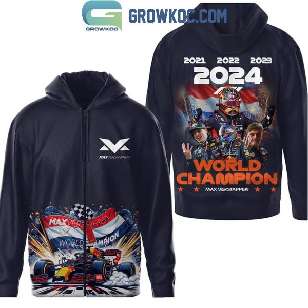 Red Bull Racing F1 Team Max Verstappen World Champs 2024 Hoodie T-Shirt