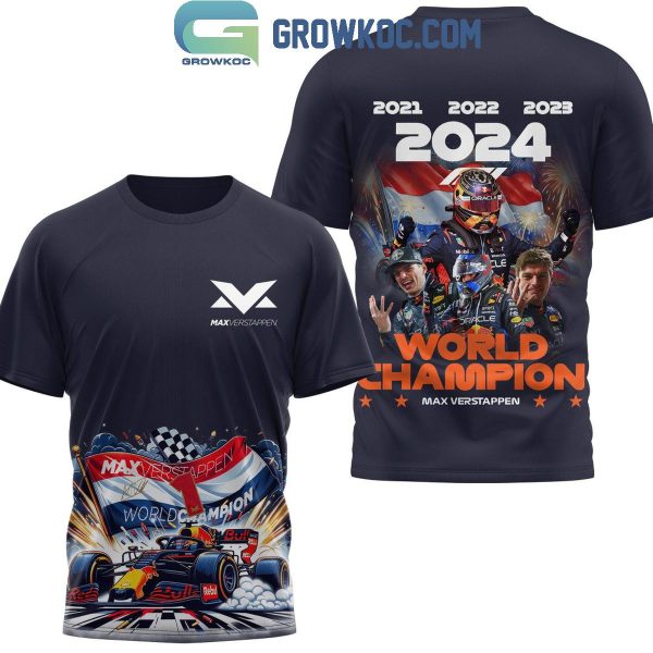 Red Bull Racing F1 Team Max Verstappen World Champs 2024 Hoodie T-Shirt