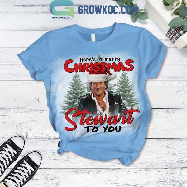 Rod Stewart Here’s A Merry Christmas Stewart To You 2024 Fleece Pajamas Set