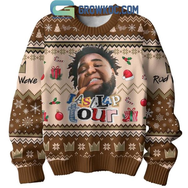 Rod Wave The Last Lap Tour Christmas Time Ugly Sweater