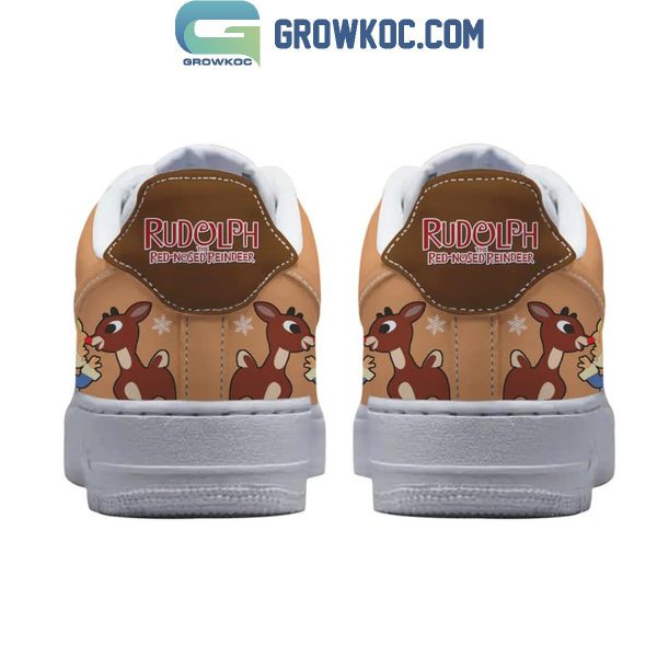 Rudolph The Red-Nosed Reindeer 2024 Christmas Air Force 1 Shoes