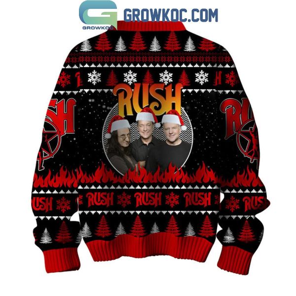 Rush Merry 2024 Christmas Happy Holidays Ugly Sweater