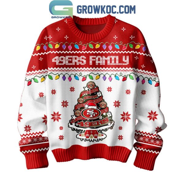 San Francisco 49ers Family Have A Merry Christmas 2024 Ugly Sweater