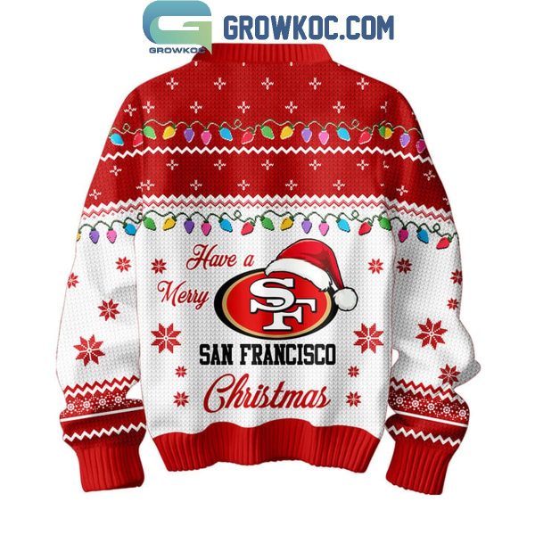 San Francisco 49ers Family Have A Merry Christmas 2024 Ugly Sweater