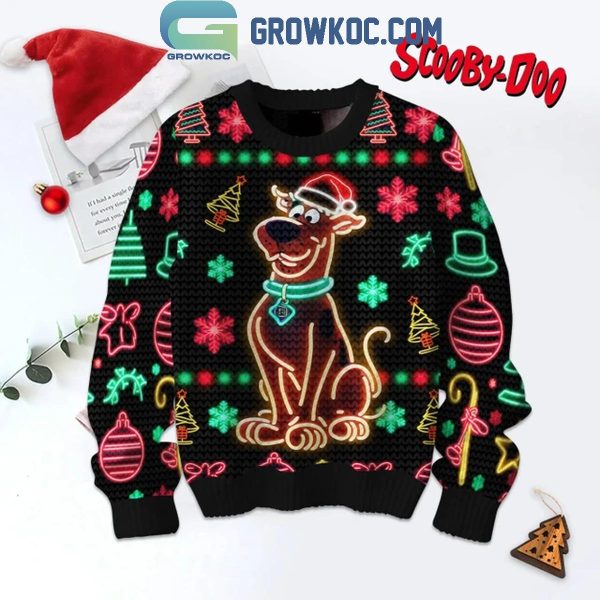 Scooby-Doo Merry Mysterymas Celebrating 2024 Christmas Lights Ugly Sweater