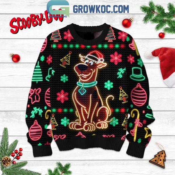 Scooby-Doo Merry Mysterymas Celebrating 2024 Christmas Lights Ugly Sweater