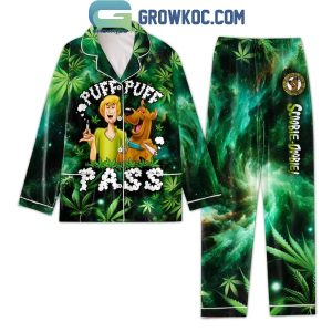 Scooby-Doo Puff Puff Pass Cannabis Polyester Pajamas Set