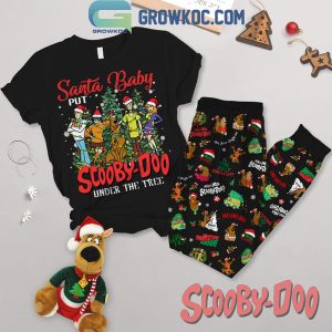 Scooby-Doo Santa Baby Put It Under The Christmas Tree Fleece Pajamas Set