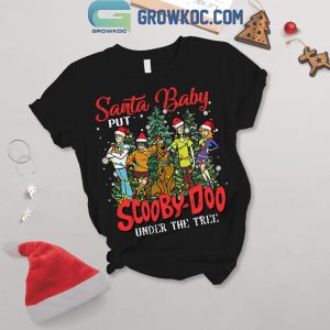 Scooby-Doo Santa Baby Put It Under The Christmas Tree Fleece Pajamas Set