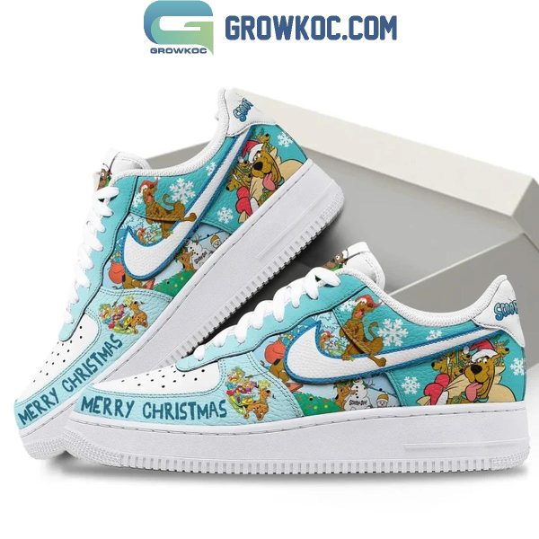 Scooby-Doo Skiing Merry Christmas Air Force 1 Shoes