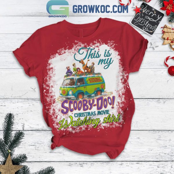 Scooby-Doo This Is My Christmas Movie Watching Shirt Fleece Pajamas Set