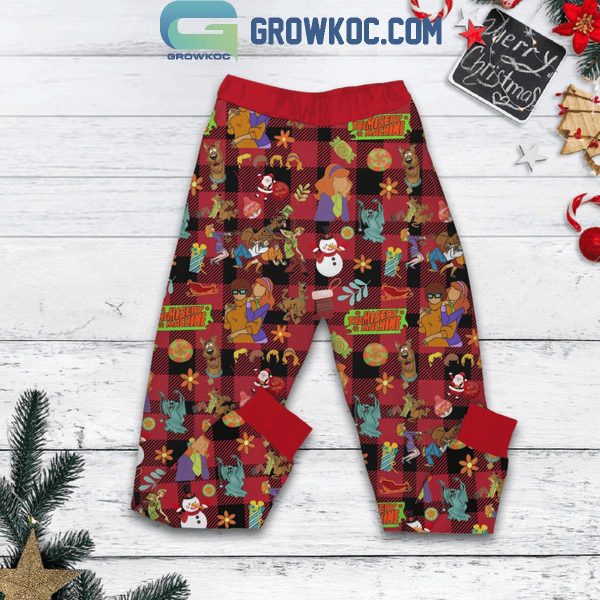 Scooby-Doo This Is My Christmas Movie Watching Shirt Fleece Pajamas Set