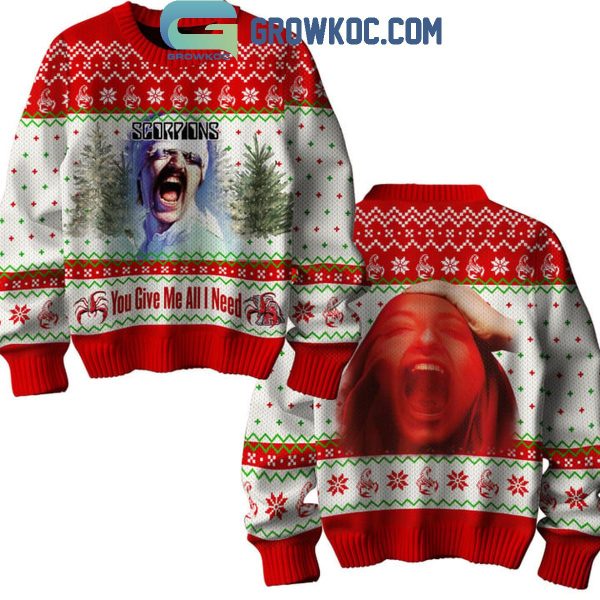 Scorpions You Give Me All I Need Merry Christmas Ugly Sweater