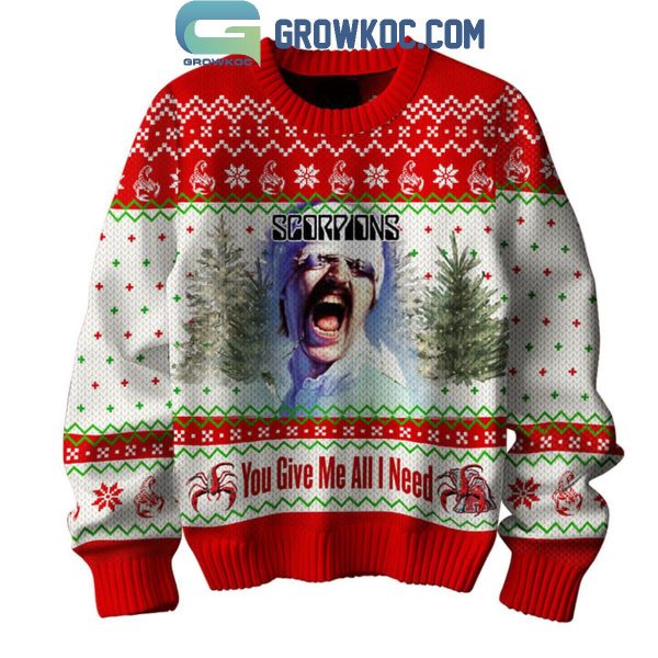 Scorpions You Give Me All I Need Merry Christmas Ugly Sweater