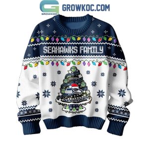 Seattle Seahawks Seattle Family Have A Merry Christmas 2024 Ugly Sweater