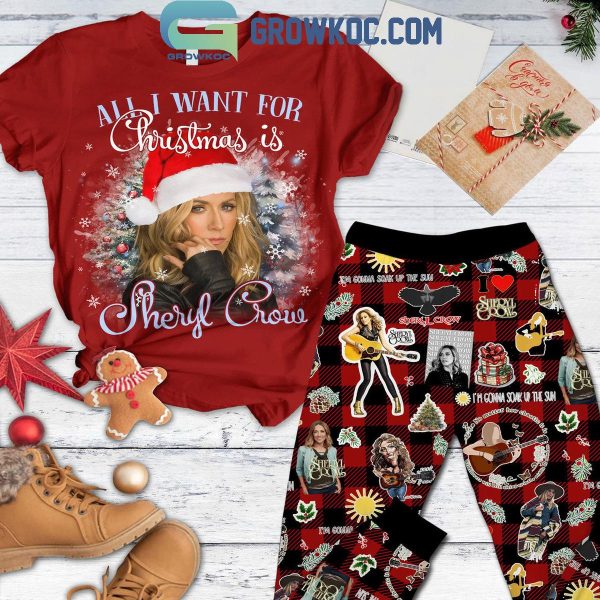 Sheryl Crow Is All I Want For Christmas Fleece Pajamas Set