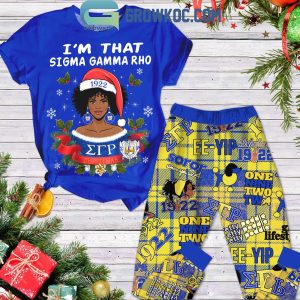 Sigma Gamma Rho I’m That Girl Christmas Fleece Pajamas Set