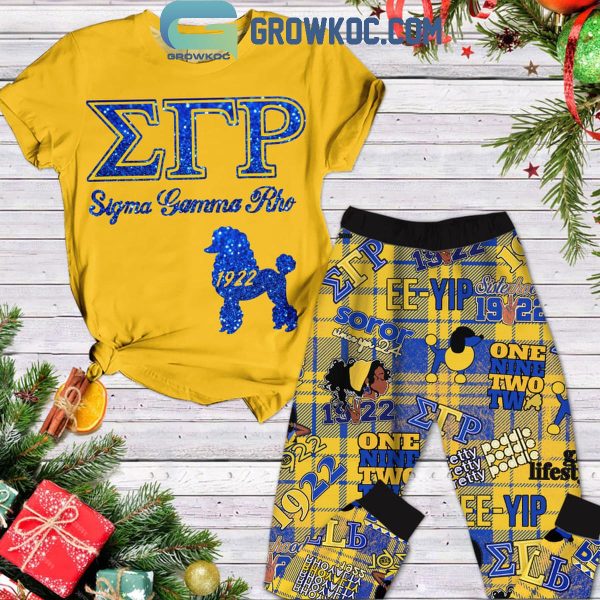 Sigma Gamma Rho Since 1922 Christmas Fleece Pajamas Set