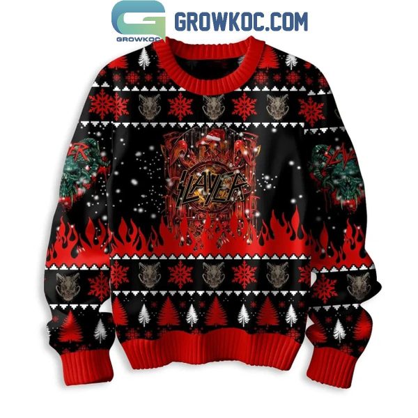 Slayer 2024 Christmas Life Is Cool Death Is Better Ugly Sweater