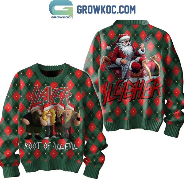 Slayer Root Of All Evil 2024 Christmas Ugly Sweater