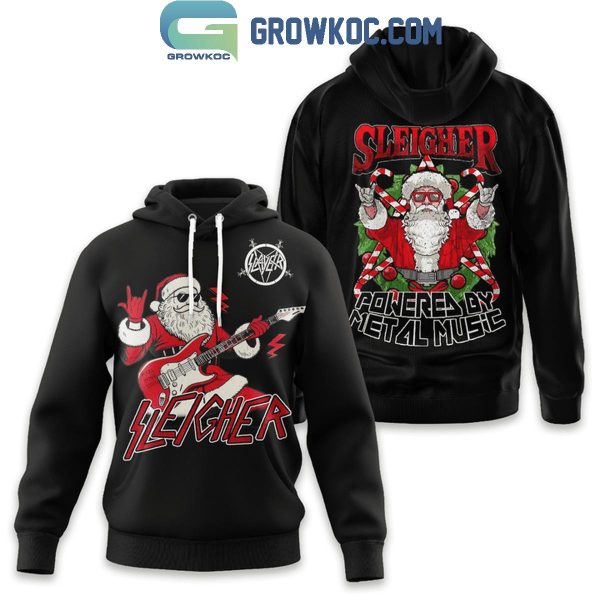 Sleigher Powered By Metal Music 2024 Hoodie T-Shirt