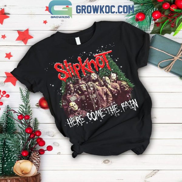 Slipknot Here Come The Pain Christmas Xmas 2024 Fleece Pajamas Set