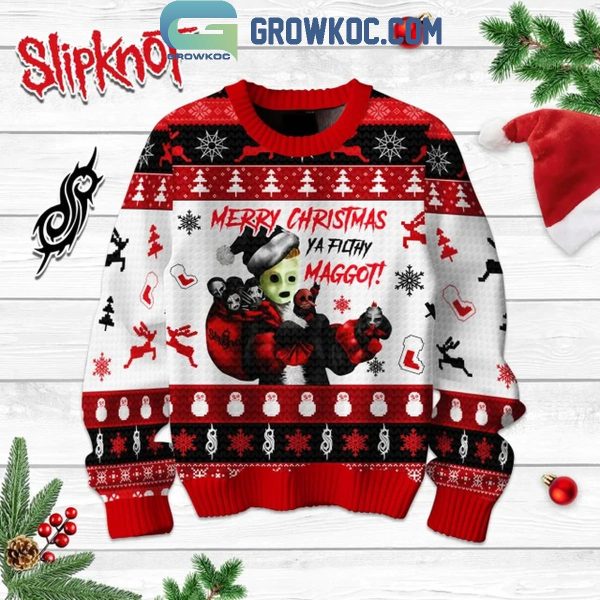 Slipknot Merry Christmas Ya Filthy Maggot Ugly Sweater