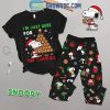 Snoopy Merry Christmas Team Snoopy Fleece Pajamas Set