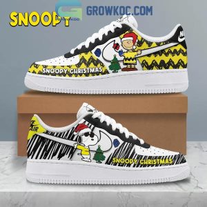 Snoopy Christmas Peanuts Happy Holiday Air Force 1 Shoes