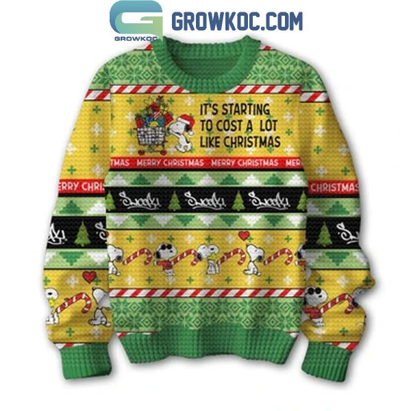 Snoopy It?s Starting To Cost A Lot Like Christmas Ugly Sweater