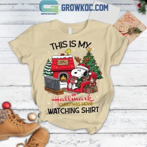 Snoopy Joe Cool Xmas Hallmark Watching Shirt Christmas Fleece Pajamas Set