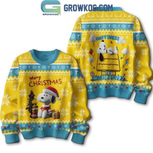 Snoopy Merry Christmas Happiness Is A Puppy Ugly Sweater