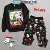 Snoopy Christmas I’m Just Here For The Cookies Fleece Pajamas Set Long Sleeve