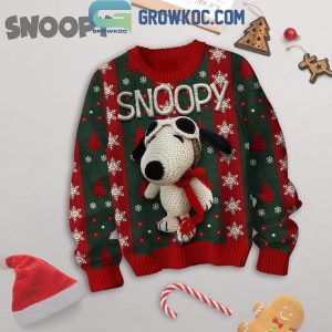 Snoopy The Peanuts Pilot Celebrating Christmas Ugly Sweater