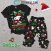 Snoopy This Is My Too Hot For Christmas Fleece Pajamas Set