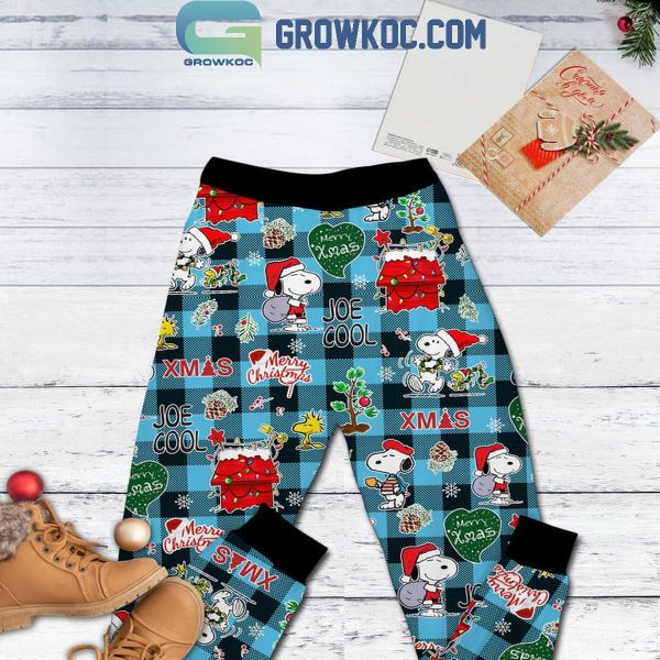 Snoopy This Is Too Hot For My Christmas Ugly Sweater Fleece Pajamas Set