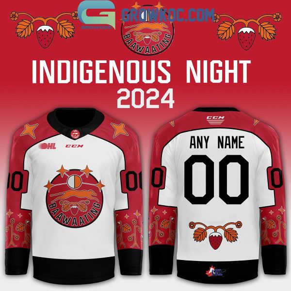 Soo Greyhounds Indigenous Peoples Night 2024 Personalized Hockey Jersey