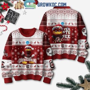 South Carolina Gamecocks Forever To Thee Go Cocks Christmas Ugly Sweater