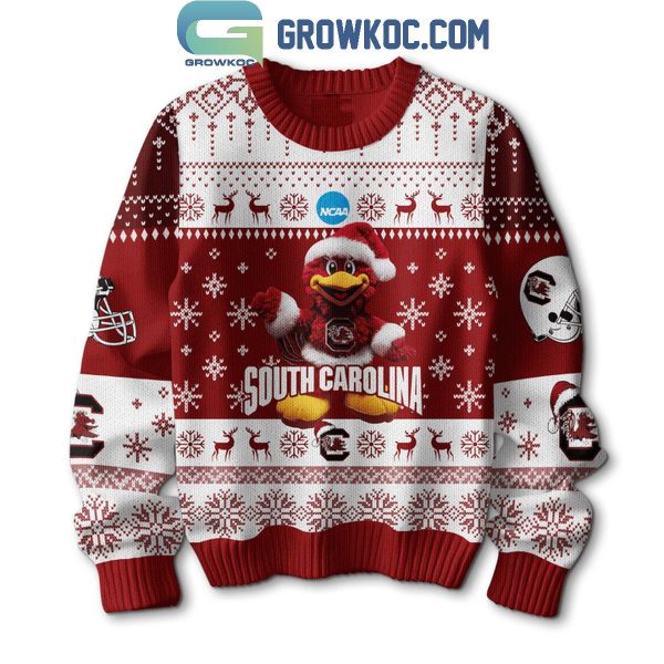 South Carolina Gamecocks Forever To Thee Go Cocks Christmas Ugly Sweater