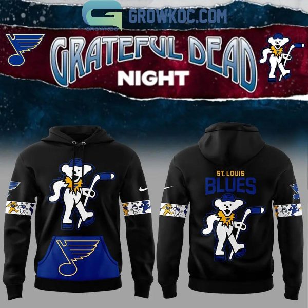 St. Louis Blues Celebrating The Memories Of Grateful Dead Night Hoodie T-Shirt